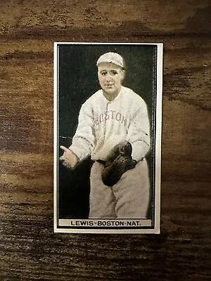 1987 Lewis (Boston-NL) 1912 T-207 Reprint  Tobacco Card With Red Back • $10