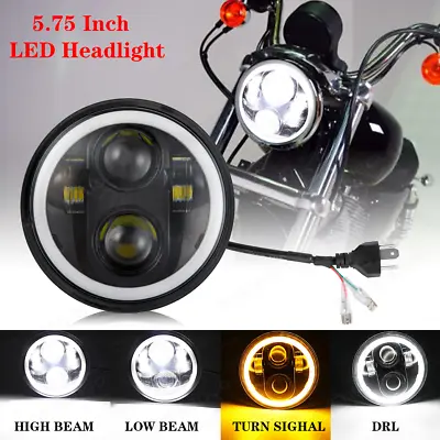 5.75  LED Headlight Projector Hi-Lo For Yamaha Virago 250 750 535 1100 Vmax 1200 • $45.49