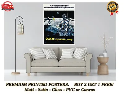 2001 A Space Odyssey Classic Movie Large Poster Art Print Gift A0 A1 A2 A3 Maxi • £6.30