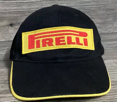 Pirelli Tyres Promotional Motorsport Embroidered Adjustable Black/Yellow Cap Hat • $20.97