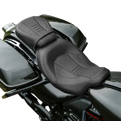 For Harley Touring CVO Road Street Glide 2009-2023 Driver Passenger Pillion Seat • $83.50