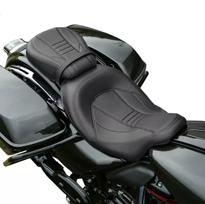 For Harley Touring CVO Road Street Glide 2009-2024 Driver Passenger Pillion Seat • $83.50