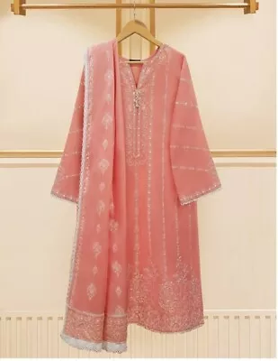 Aghanoor Embroidered Cambric/lawn 2pc Suit Pakistani Designer Khaadi  Sana... • £59.99