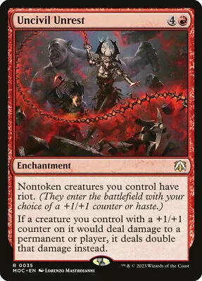 MTG Uncivil Unrest  - March Of The Machine Commander • $10.69