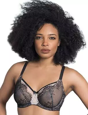 FIT FULLY YOURS B2382 Ava See-Thru Lace Bra - Black - 32I • $65