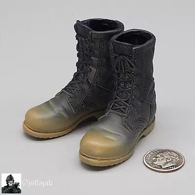 1:6 Scale BBI Green Beret Rogue Black Combat Boots Weathered For 12  Figures • $7.99