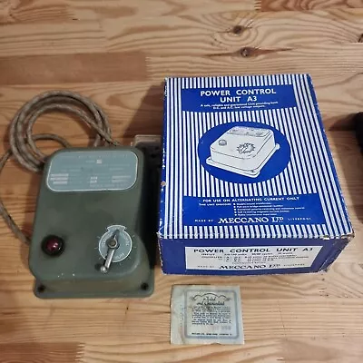 A 1956 Meccano A3 Power Control Unit Boxed +outer For Hornby Dublo Model Trains • £25