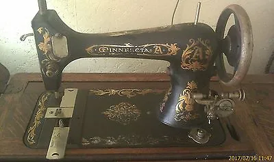 Vintage Antique Minnesota Model A Treadle Sewing Machine  • $100
