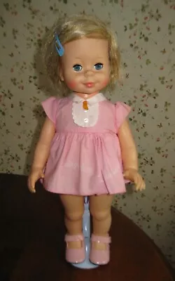 Vintage Singin Chatty Doll With Pink Dress & Shoes • $45