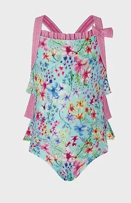 Monsoon Amberley Floral Baby Swimsuit Swimming Costume Age 0-3 Months NEW RRP£13 • £8.95