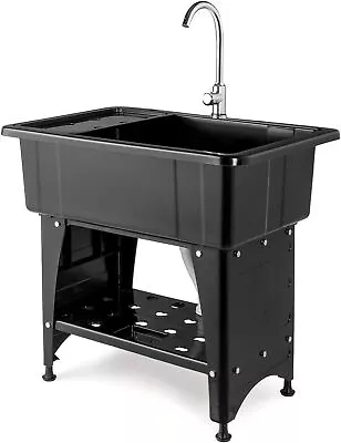 32.3 In X 22.4-Inch Indoor And Outdoor Utility Sink With Faucet High Quality New • $94.99