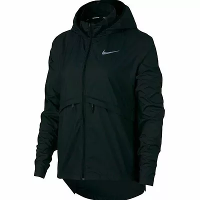Nike Women's Essential Repel Black Refle Running Jacket (CV8282-010) Size S/M/L • $111.34