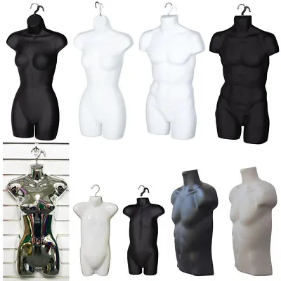 New Male/female/kids Hanging Body Mannequin Form Top Quality Torso Display Bust • £14.39