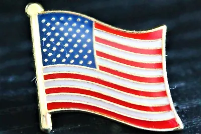 USA United States Of America US Country Metal Flag Lapel Pin Badge *NEW* • £2.79