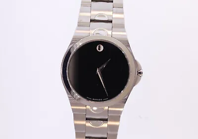 Movado 0605556 Luno Sport Black Dial Stainless Steel Swiss Quartz Watch • $273.75