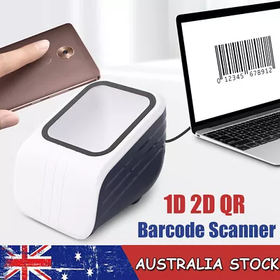 1D 2D QR Barcode Scanner Platform USB Wired Bar Code Reader Large Screen Scan AU • $34.99