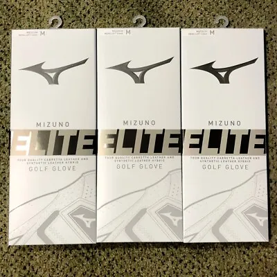 (3 PACK) Mizuno ELITE Men's Gloves / Fast Shipping / LH For RH Golfers • $29.95
