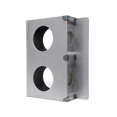 Gate Lockbox Double Hole Weldable Steel 6 3/4  X 4 3/8  X 1 1/2  Unpainted • $20