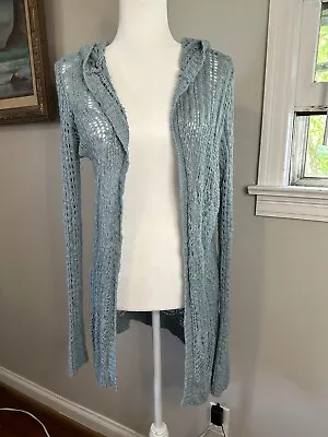 Mossimo Supply Co Long Cardigan Teal Blue Size Medium Knitted • $24.99