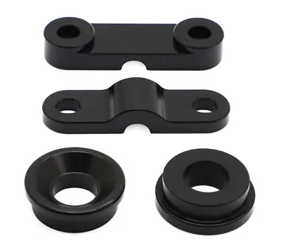 Black Front Rear Solid Billet Shifter Bushings Fit Honda B-Series B16 B18 B20 • $15.89