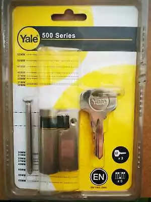 Yale 50 Mm - Half Cylinder Door Lock Single Side Cylinder Euro • $35.49