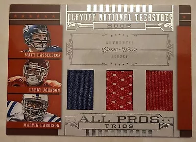 2008 Playoff National Treasures Jersey #13 Hasselbeck Johnson Harrison 16/25 • $16.99