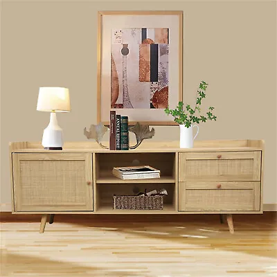 Mid Century TV Stand Cabinet Entertainment Center Console Table W/ Drawers US • $224.99