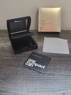 Mary Kay Special Edition BLACK COMPACT MINI Unfilled V • $9.45