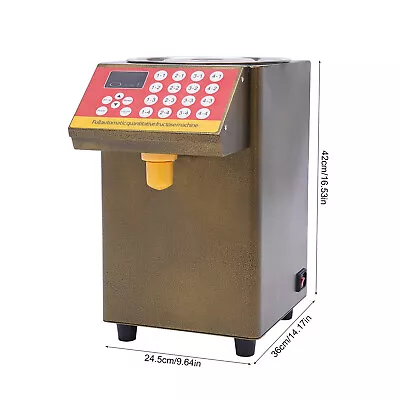 8L Auto Fructose Dispenser Bubble Tea Equip Quantitative Machine Coffee Shop NEW • $121.61