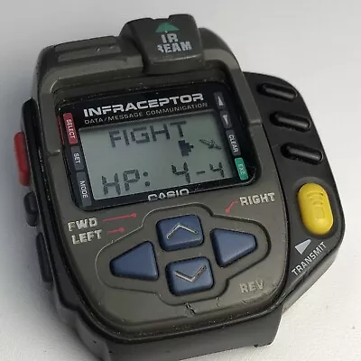 CASIO Infraceptor CYBER CROSS JG-100 Vintage Game Communicator Watch See Videos • $109