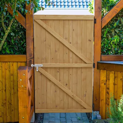 Heavy Duty Wooden Garden Gate 6ftx3ft 5ftx3ft Outdoor Entrance Pedestrian Gates • £55.99