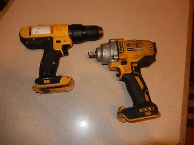 Dewalt Drill & Impact Driver - 1/2  Drive - 18v - Sold As  Parts Not Working • £9.75