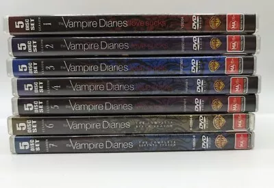 The Vampire Diaries : Complete Seasons 1 - 7 1 2 3 4 5 6 7 DVD Set Region 4 PAL • $48