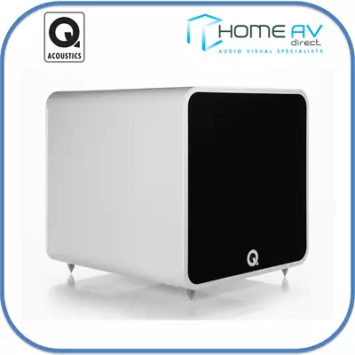 Q Acoustics QB12 Active Subwoofer 220 Watts Sub Artic White New 2 Year Warranty • £459