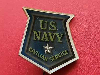 US Navy Civilian Service Pin Vintage Celluloid • $5.99