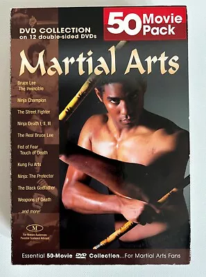 Martial Arts 50 Movie Collection - 12-Disc Set (DVD 2005 12-Disc Set) VERY GOOD • $9.99