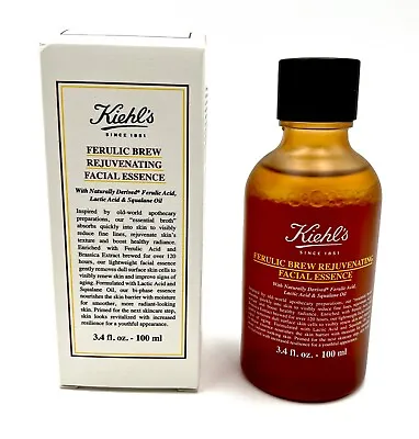 New In Box ! Kiehl's Ferulic Brew Rejuvenating Facial Essence 100ml / 3.4 Oz • $20.50