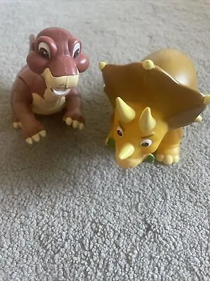 LAND BEFORE TIME CERASARAH & LITTLEFOOT FIGURES DINOSAURS Rare Collectables • £5.99