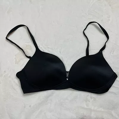 Victorias Secret Black Biofit Padded No Wire Bra Size 34C • $10