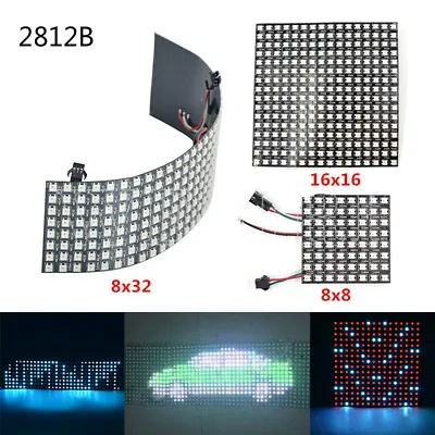 WS2812B LED Pixel Strip Light Advertising Display Panel Digital Flexible Screen • $6.02