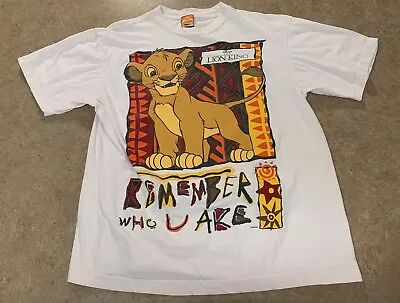 Vintage Lion King Shirt Disney Simba “Remember Who U Are” 90s - 🔥 • $95.95