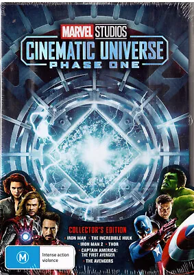 Cinematic Universe Phase 1 Marvel Studios DVD NEW Iron Man Hulk Thor Avengers • £68.19