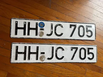 Pair Of European License Plate Mercedes Benz Audi BMW Porsche VW Volvo • $29