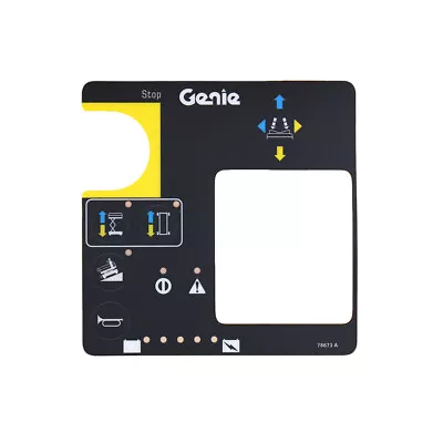 One New 78673GT Control Box Overlay Decal Fits Genie GS-2032 GS-2046 GS-2632 • $44.20