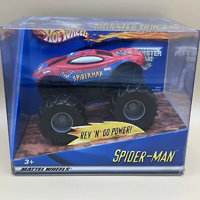 2002 Hot Wheels Monster Jam Rev Tredz RED SPIDERMAN Official Truck 1:43 • $39.99
