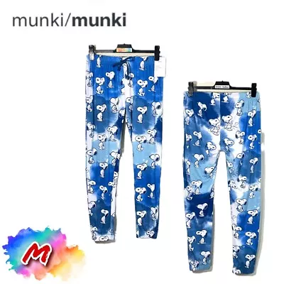 NWT Munki Munki Womens M Snoopy Pajama Pants Blue M02512 • $12.74