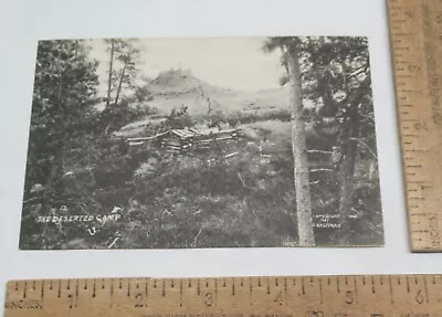 THE DESERTED CAMP - © 1907 L.A. HUFFMAN - Cowboy / Western - POST CARD - #3680 • $10.06