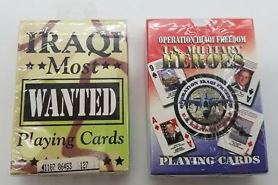 Bicycle Iraqi Most Wanted And American Art U.S. Military Heroes Playing Cards • $39.81