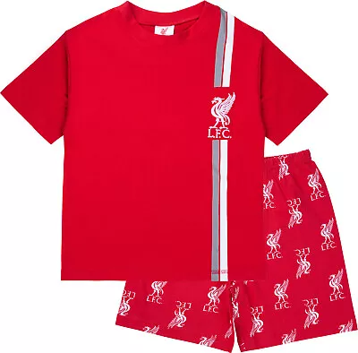 £11.95 • Buy Liverpool FC Boys Short Pyjamas, LFC Summer Football Pjs, Official Merchandise
