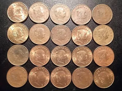 1970-1976 Mexico (Set Of 20) Five Centavos Coins - Lot 2 • $10